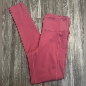 Pink Victoria’s Secret Leggings with side pockets size small 6